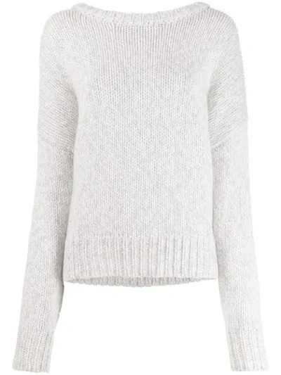 N•peal Cashmere Oversized-fit Jumper In White