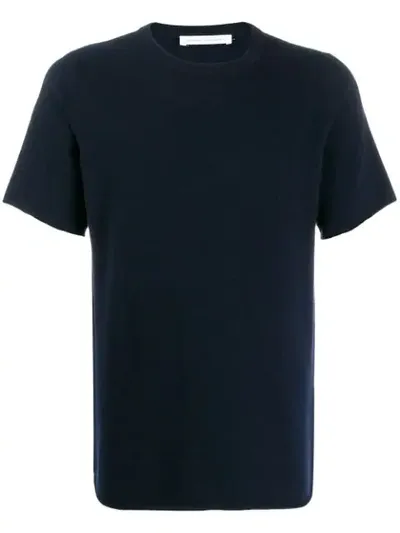 Extreme Cashmere Wool Knitted T-shirt In Blue