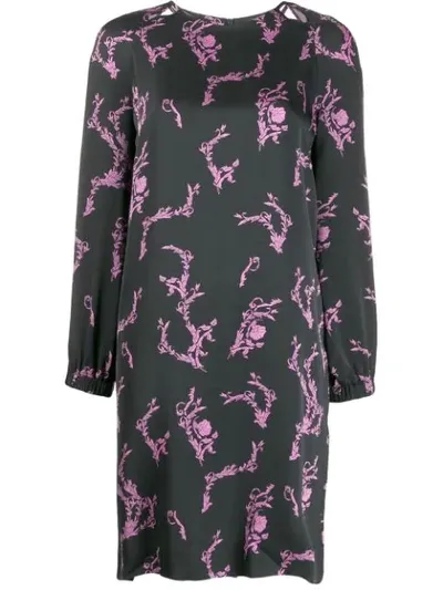 Escada Sport All-over Print Dress In Black