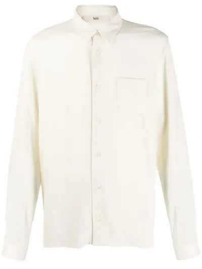 Séfr Hampus Plain Shirt In White