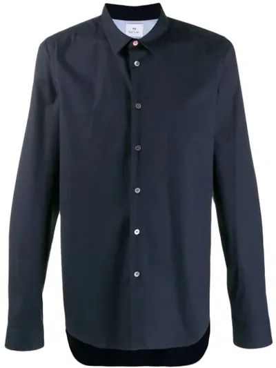 Ps By Paul Smith Collared Shirt In Blue