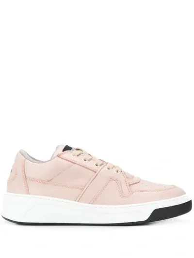 Msgm Basket Low-top Sneakers In Pink