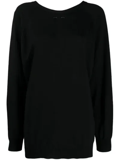 Barbara Bui Round Neck Jumper In Black