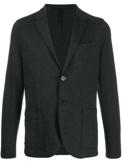 Harris Wharf London Fitted Single-breasted Blazer In Grey