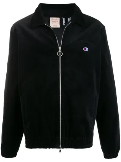 Champion Corduroy Zip-up Jacket In Black