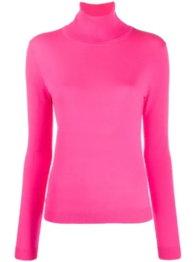 Aspesi Turtleneck Straight-cut Jumper In Pink