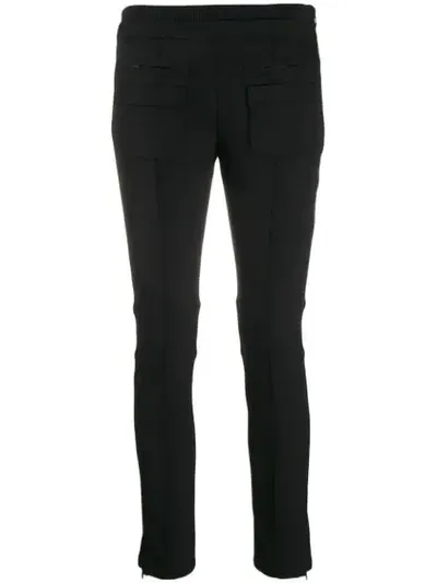 Courrèges Cropped Skinny-fit Trousers In Black