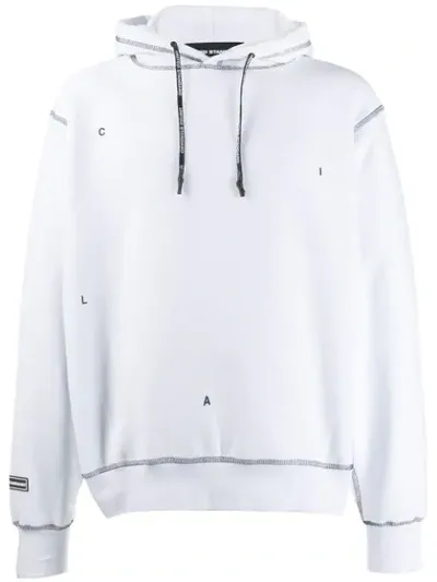 United Standard Long-sleeve Drawstring Hoodie In White