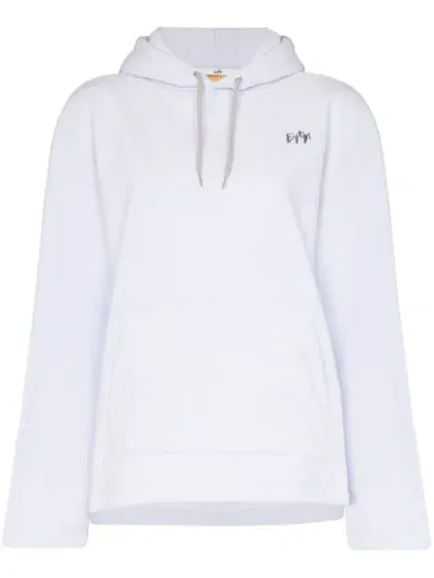 Eytys Logo Plaque Hoodie In Blue