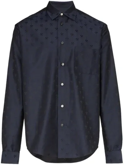 Gmbh Linus Logo Print Shirt In Blue