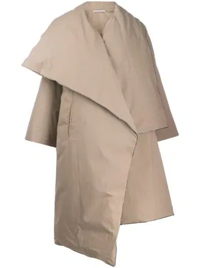 Dušan Mid-length Oversized Coat In Neutrals