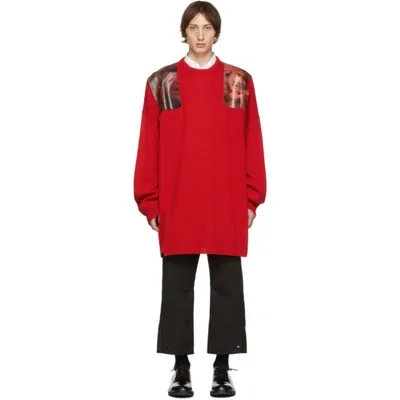 Raf Simons Oversized Photograph-print Jumper In 00030 Red