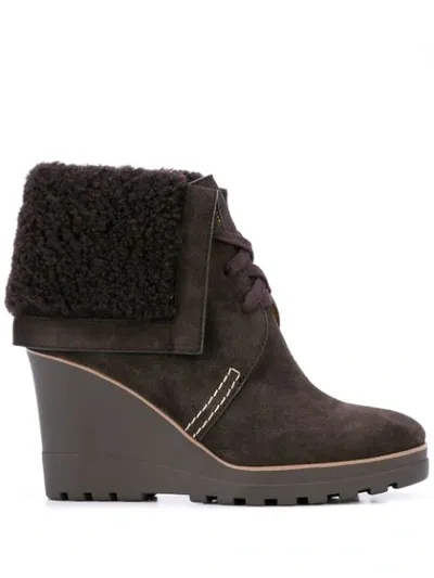 See By Chloé Wedge Boots In Brown