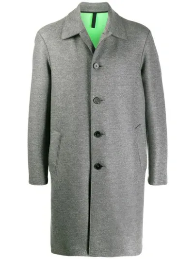 Harris Wharf London Single-breasted Coat In Grey