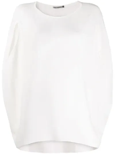 Issey Miyake Sleeveless Knitted Top In White