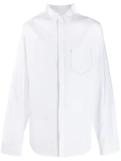 Maison Margiela Stitch Pocket Shirt In White