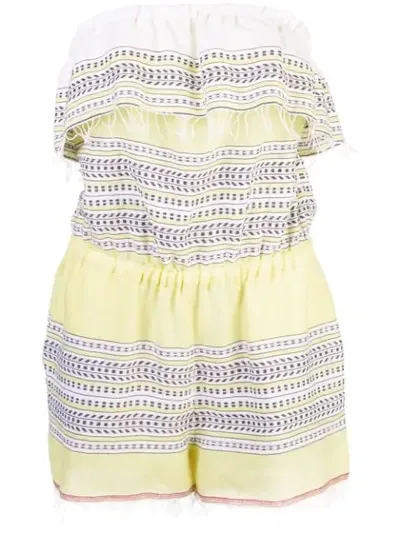 Lemlem Amira Playsuit In Yellow