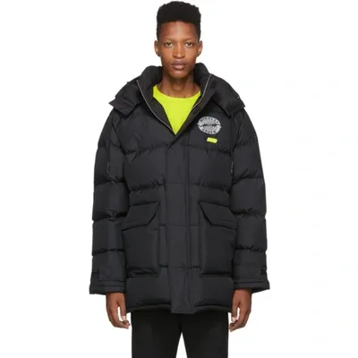 Mcq By Alexander Mcqueen Mcq Alexander Mcqueen Black Down Polar Coat In 1000 Drkblk