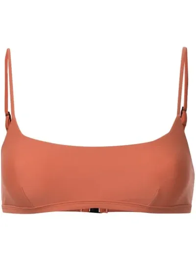 Matteau Bandeau-styled Bikini Top In Orange