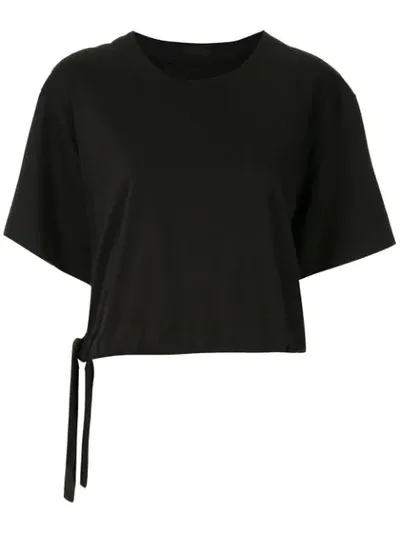 Osklen Soft Cotton Tied Blouse In Black