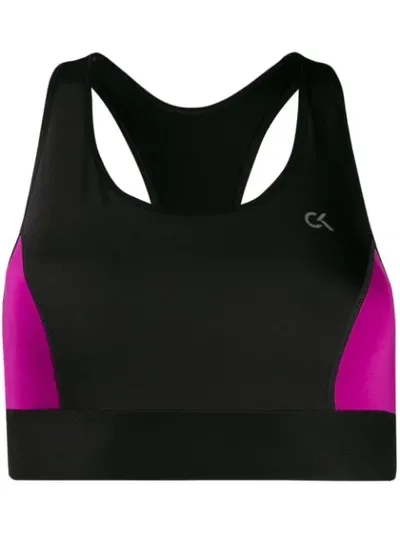 Calvin Klein Underwear High Impact Sports Bra In Black