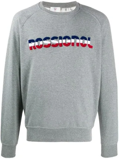 Rossignol Cotton Logo Print Jumper In Grey