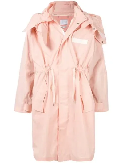 Yoshiokubo Hooded Rain Coat In Pink