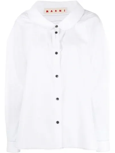 Marni Loose Button-up Shirt In White