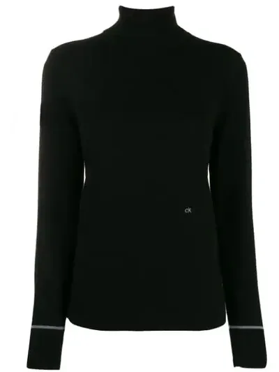 Calvin Klein Roll-neck Jumper In Black