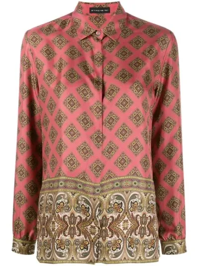 Etro Printed Loose-fit Shirt In Pink