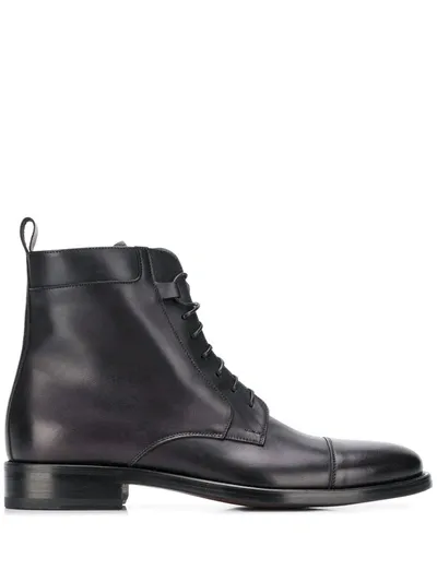 Scarosso Totò Nero Ankle Boots In Black