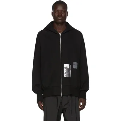 Julius Zip Up Hoodie In Black