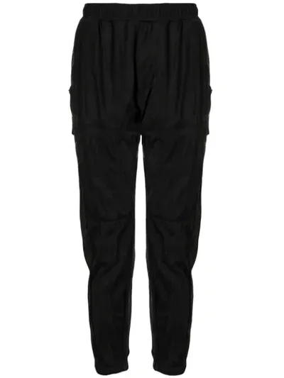 Julius Tapered Leg Track Pants In Black