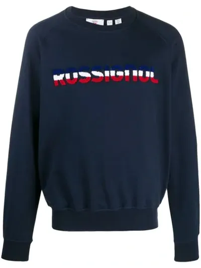 Rossignol Cotton Logo Print Jumper In Blue