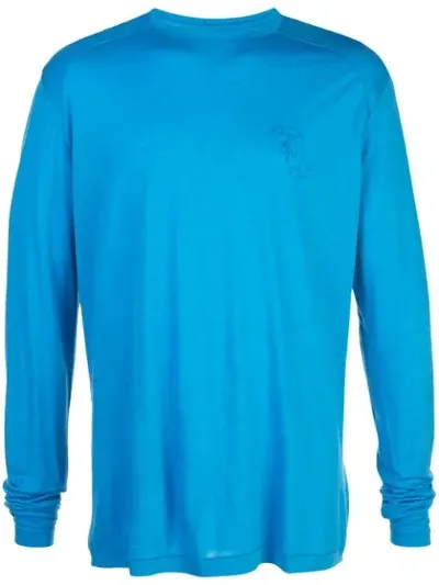 Klättermusen Long Sleeved Silk T-shirt In Blue