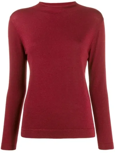 N•peal Mock Neck Jumper In Red