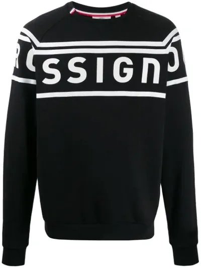 Rossignol Two-tone Logo Print Sweatshirt In Black