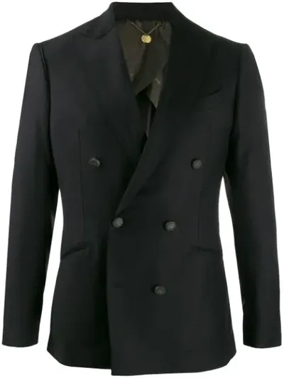 Maurizio Miri Double-breasted Blazer In Black