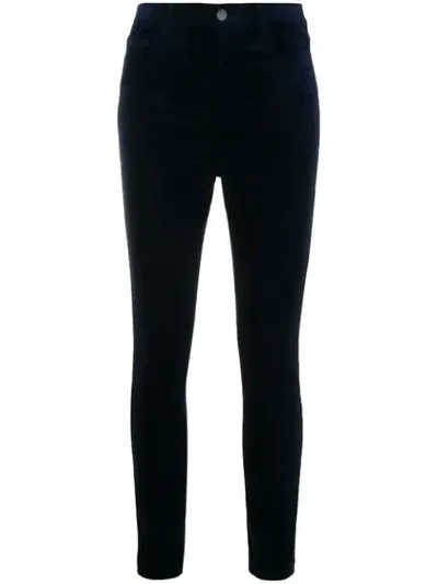 J Brand Leenah Slim-fit Trousers In Blue