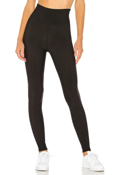 Plush Fleece Lined High Waisted Matte Legging In Black