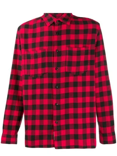 Woolrich Checked Long Sleeved Shirt In Red