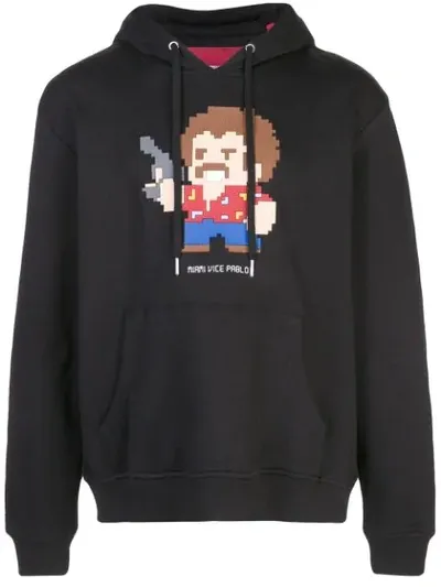 Mostly Heard Rarely Seen 8-bit Miami Vice Pablo Pixelated Hoodie In Black