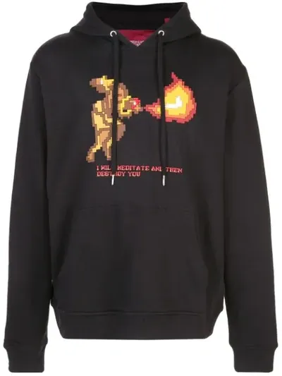 Mostly Heard Rarely Seen 8-bit Meditator Hoodie In Black