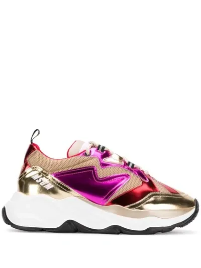 Msgm Attack Low-top Chunky Sneakers In Pink