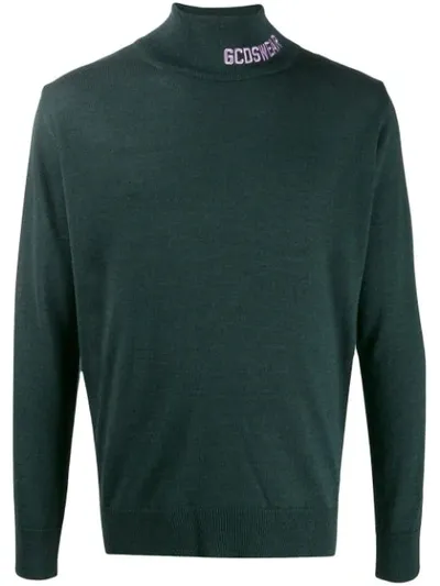 Gcds Colour Block Jumper In Green