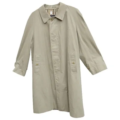 Pre-owned Burberry Khaki Cotton Coat