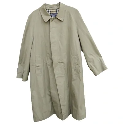 Pre-owned Burberry Trenchcoat In Khaki