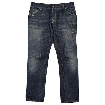 Pre-owned Dolce & Gabbana Straight Jeans In Blue