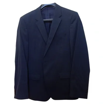 Pre-owned Hugo Boss Wool Jacket In Navy