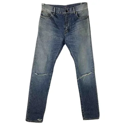 Pre-owned Saint Laurent Slim Jean In Blue